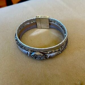 Silver Diamanté Bracelet